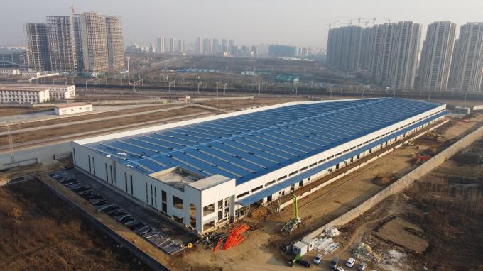 저장소 금속 프레임 가벼운 샌드위치 패널 전공 건물 구조 페인트 가설 철강 건설 창고 6